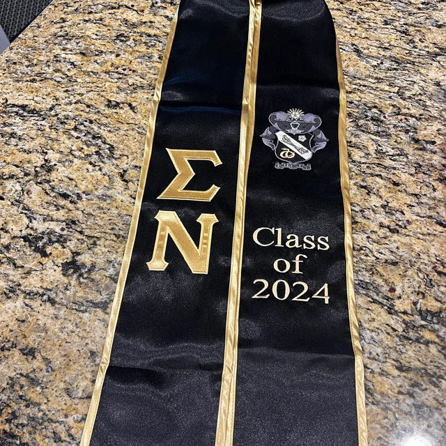 Sigma Nu Class Graduation Stole / Sash