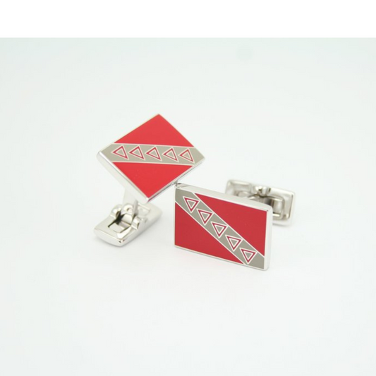 Tau Kappa Epsilon Flag Cufflink