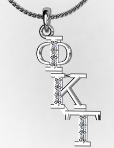 Phi Kappa Tau Diagonal (TY002) Pendant