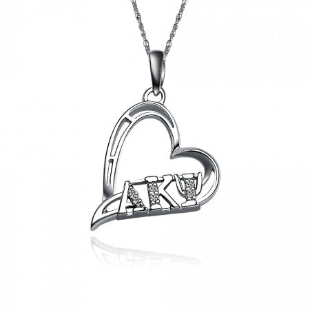 Alpha Kappa Psi Heart Pendant