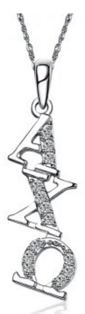 Alpha Chi Omega Diagonal (TY002) Pendant