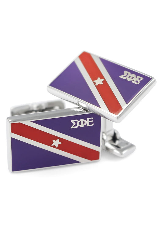 Sigma Phi Epsilon Flag Cufflink