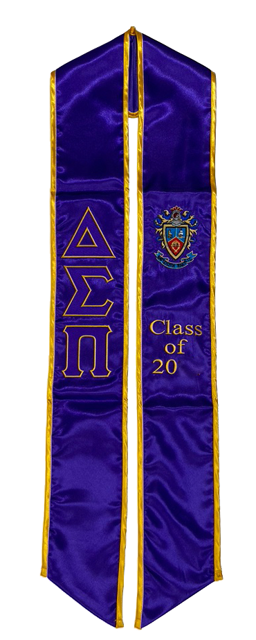 Delta Sigma Pi Graduation Stole / Sash