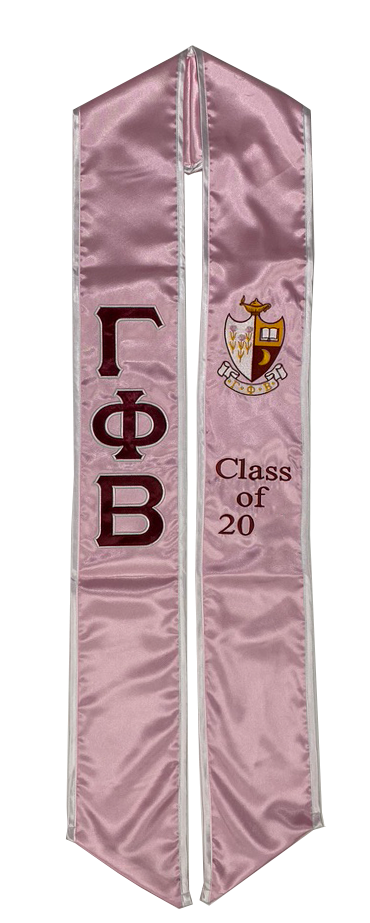 Gamma Phi Beta Graduation Stoles / sash