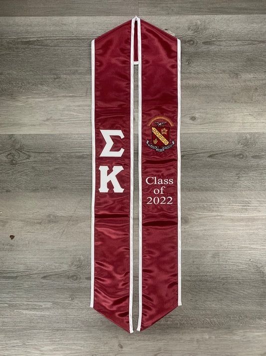 Sigma Kappa Graduation Stole / Sash