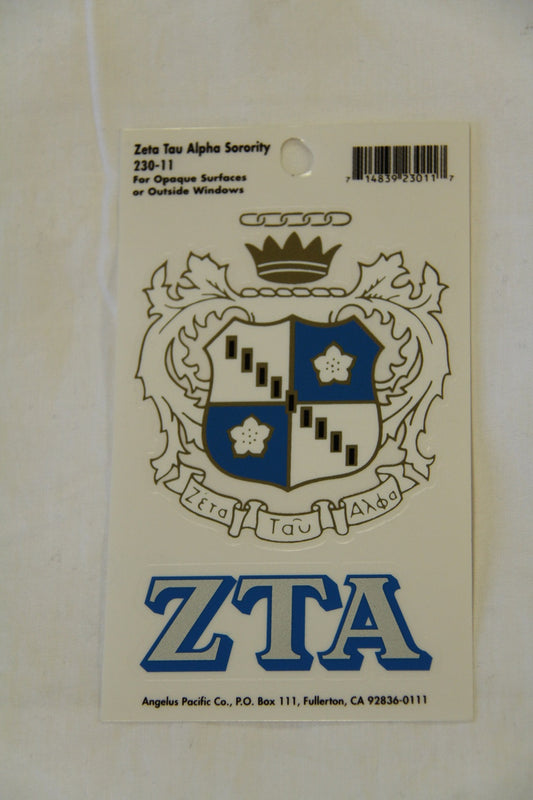 Zeta Tau Alpha Decal Sticker