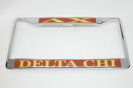 Delta Chi License Plate Frame