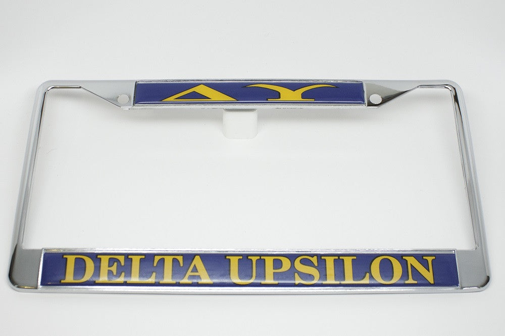 Delta Upsilon License Plate Frame