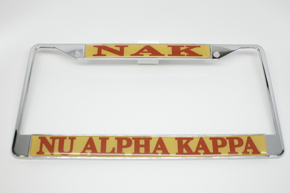 Nu Alpha Kappa License Plate Frame