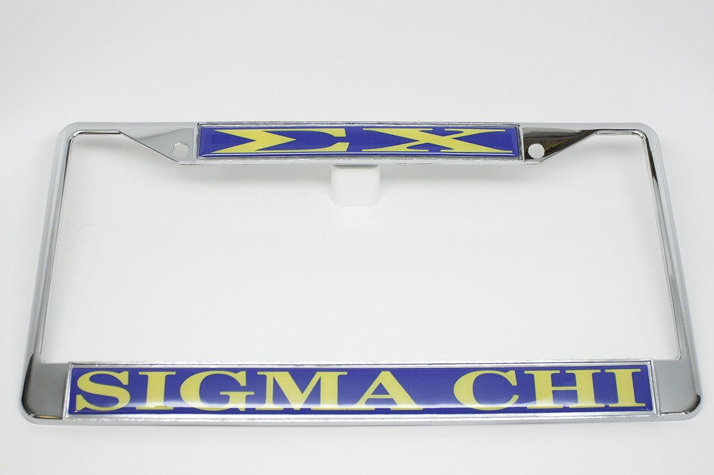 Sigma Chi License Plate Frame
