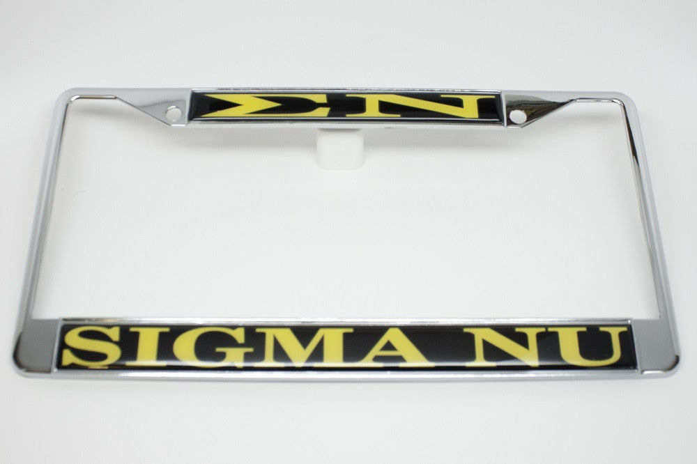 Sigma Nu License Plate Frame