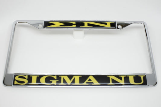 Sigma Nu License Plate Frame