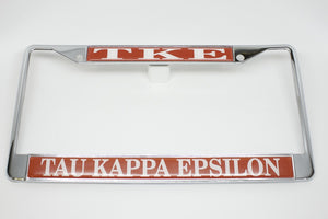 Tau Kappa Epsilon License Plate Frame