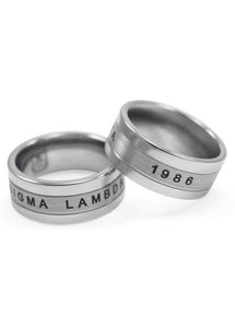 Sigma Lambda Beta Tungsten Ring
