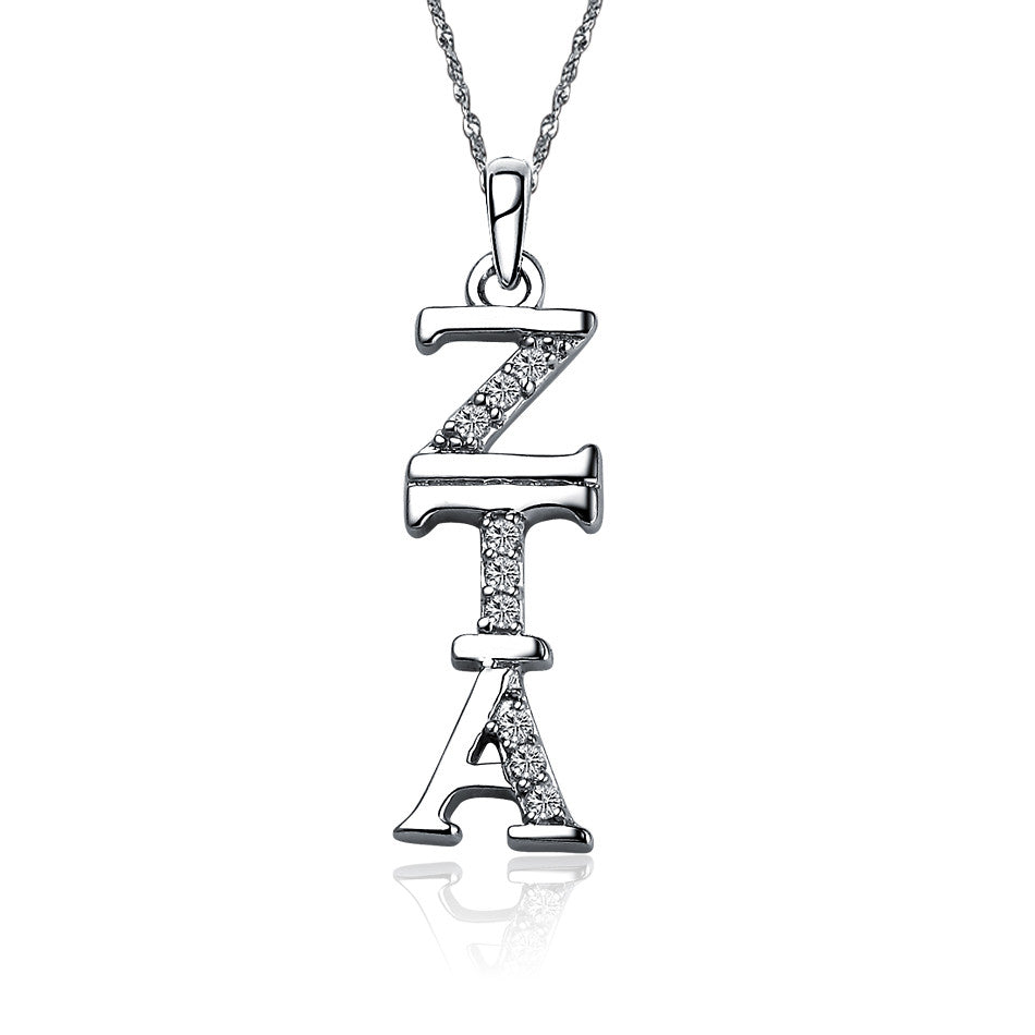 Zeta Tau Alpha Vertical Pendant