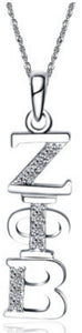 Zeta Phi Beta Vertical (TY001) Pendant