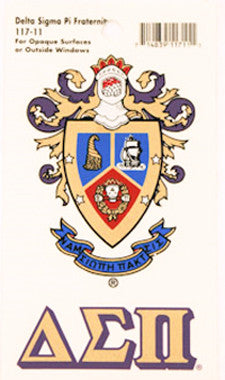 Delta Sigma Pi Crest Decal Sticker