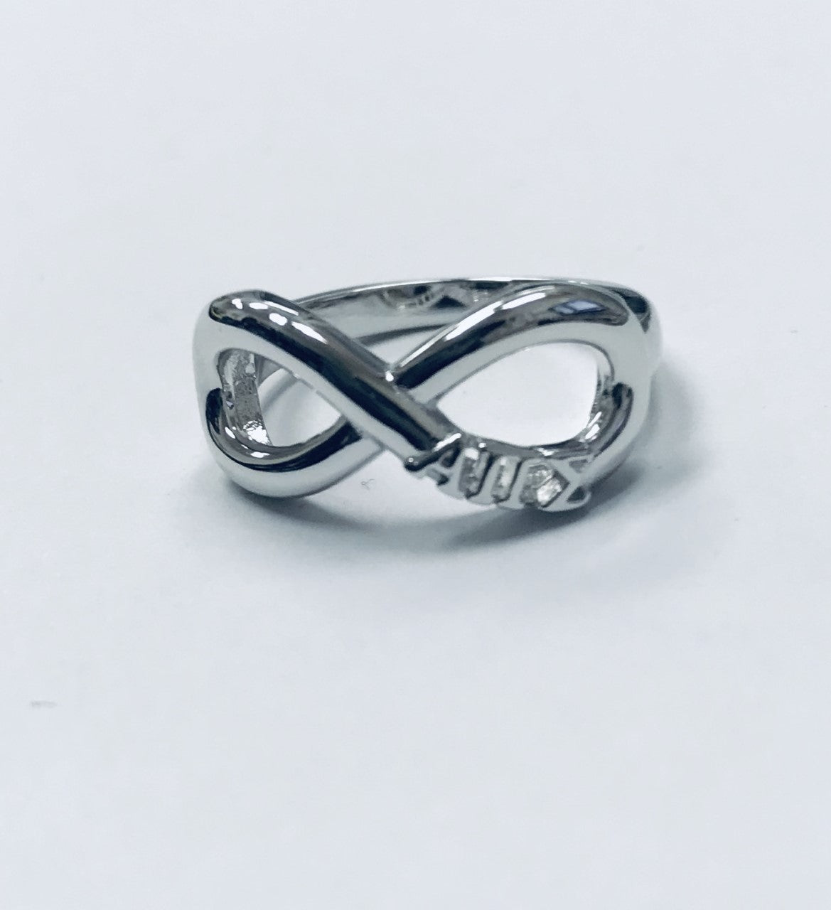 Alpha Pi Sigma Infinity Ring with Greek Letters
